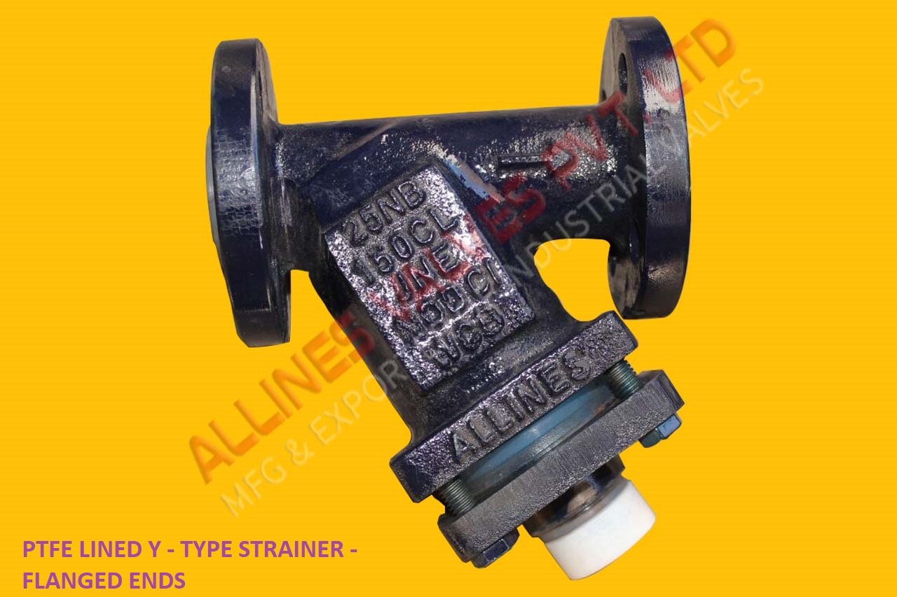 PTFE LINED Y-GLOBE VALVE